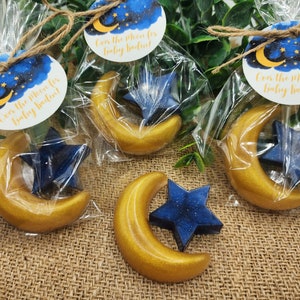 Over the moon soap favors twinkle twinkle little star moon and star soap favors baby shower favors bridal shower favor