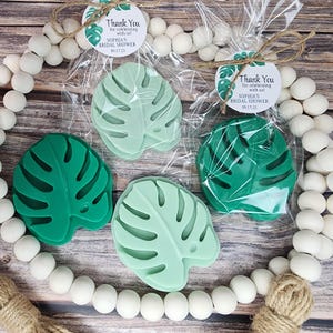 Elegant Safari Monstera Soap Favors Wedding Favors Baby Shower Favors Jungle Wild One Themed Decorations For Birthday Party Greenery Gift