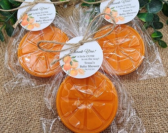 Orange Soap Favors Citrus Baby Shower Soap Favors Lemon Wedding Favors Little Cutie Favors Grapefruit Lime Clementine Gift For Her Soap