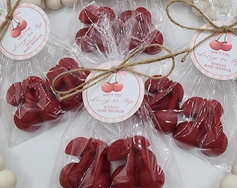 Cherry Soap Favors Baby Shower Wedding Shower Favors She Is The Cherry On Top Bridal Shower Bachelorette Gift For Guests In Bulk Party Decor
