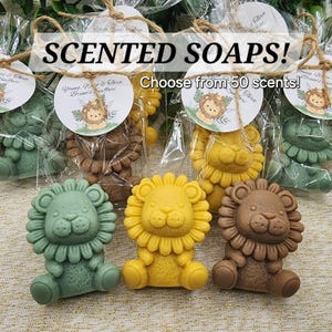 Lion Soap Favors Safari Animal Baby Shower Decorations Wild One Party Favors Roar Jungle Theme First Birthday Gift Boy Girl