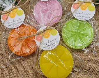 Citrus Soap Favors Orange Baby Shower Soap Favors Lemon Wedding Favors Little Cutie Favors Grapefruit Lime Clementine Gift For Her Soap