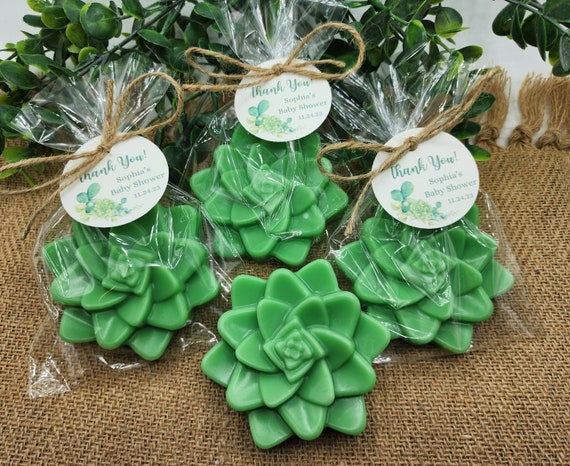 Succulent Soap Favors Baby Shower Favors Bridal Shower Favors Cactus  Wedding Party Decorations Handmade Soap Gift For Guests