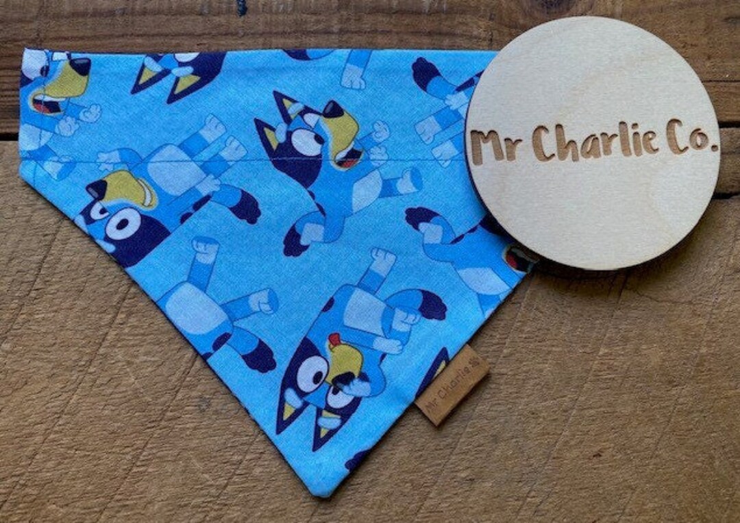 Reversible Fun With BLUEY Bandana Etsy Australia