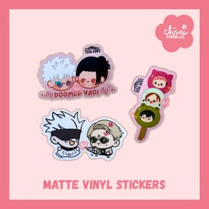 Kawaii Anime Chibi Waterproof Vinyl Stickers