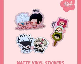 Kawaii Anime Chibi Waterproof Vinyl Stickers