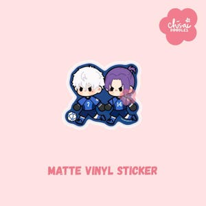 Soccer Bbys! Kawaii Chibi Anime Waterproof Sticker