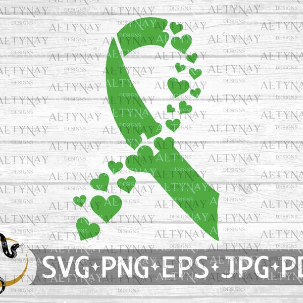 Organ Donor Heart Ribbon svg, Organ Donor Awareness svg, Green Ribbon svg, Organ Donor Support, Transplant Warrior Fighter, Organ Donation