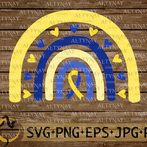 Down Syndrom Boho Regenbogen Band SVG, Down Syndrom Bewusstsein SVG, Down Syndrom Unterstützung Band SVG, Down Syndrom Krieger Kämpfer