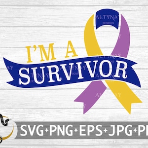 Bladder Cancer Survivor Ribbon SVG, Bladder Cancer Ribbon SVG, Bladder Cancer Awareness, Bladder Cancer svg, svg file for Cricut Silhouette