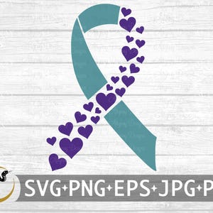 Suicide Awareness Heart Ribbon - custom