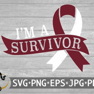 Head & Neck Cancer Survivor SVG, Head and Neck Cancer Survivor SVG, Head and Neck Cancer Awareness Ribbon SVG, svg Cricut Silhouette