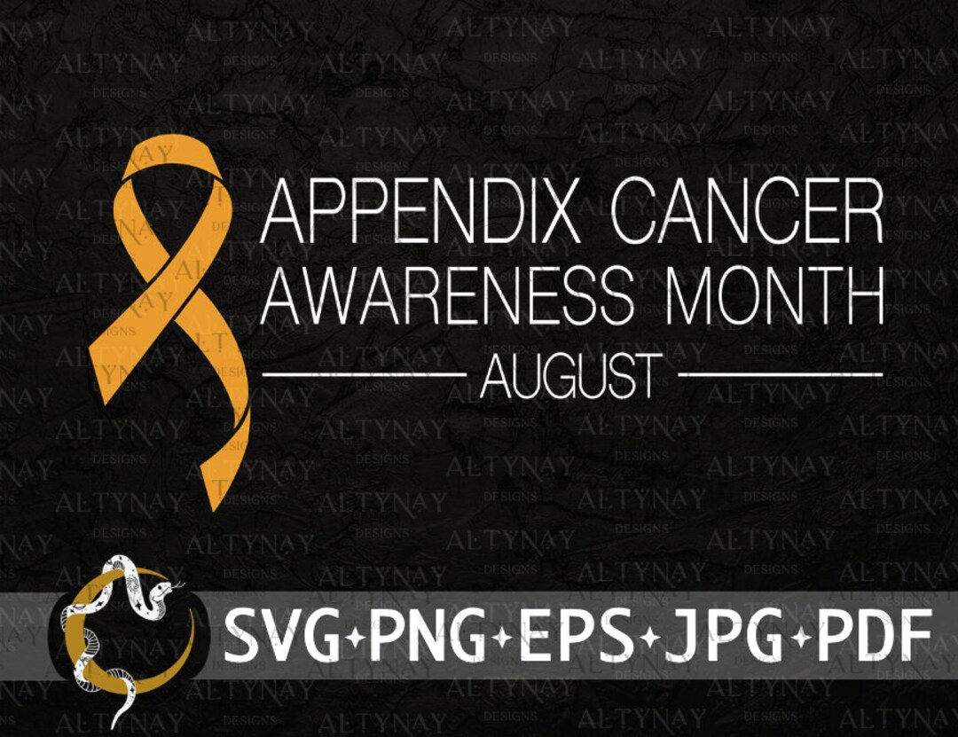 Appendix Cancer Awareness Month SVG Appendix Cancer Support Etsy
