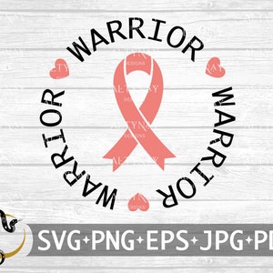 Endometrium Krebs Krieger SVG, Band Pfirsich SVG, Endometrium Krebs Bewusstsein, Endometrium Krebs svg, Cricut Silhouette