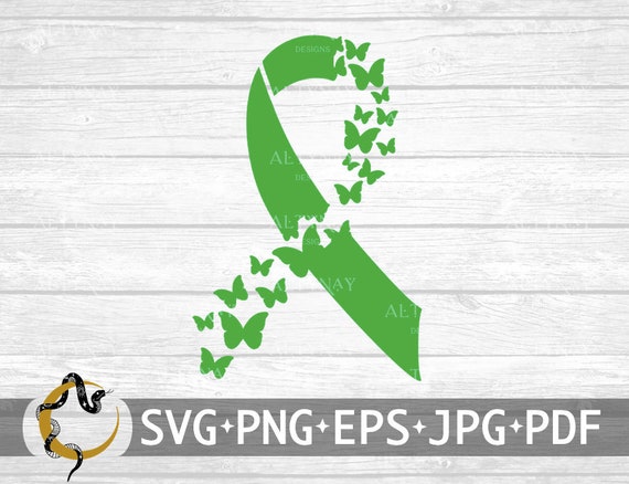 Mental Health Butterfly Ribbon SVG, Mental Health Month, Mental Health SVG, Mental Health Ribbon, Mental Health svg file Cricut Silhouette