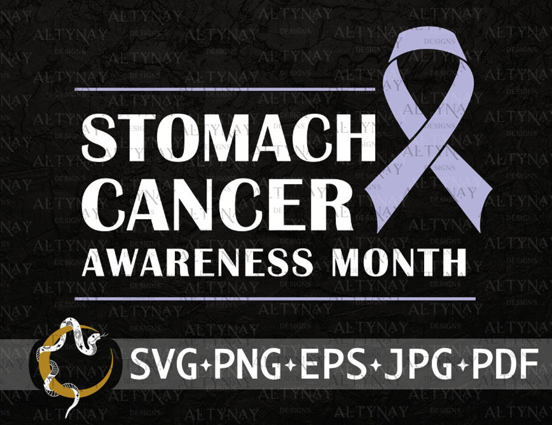 Stomach Cancer Awareness SVG, Stomach Cancer Support SVG, Stomach