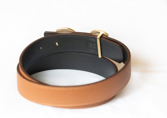 Women Reversible Horsebit Belt - SHINY GOLD BUCKLE il_1080xN.5527956096_p8ev.jpg main image 2