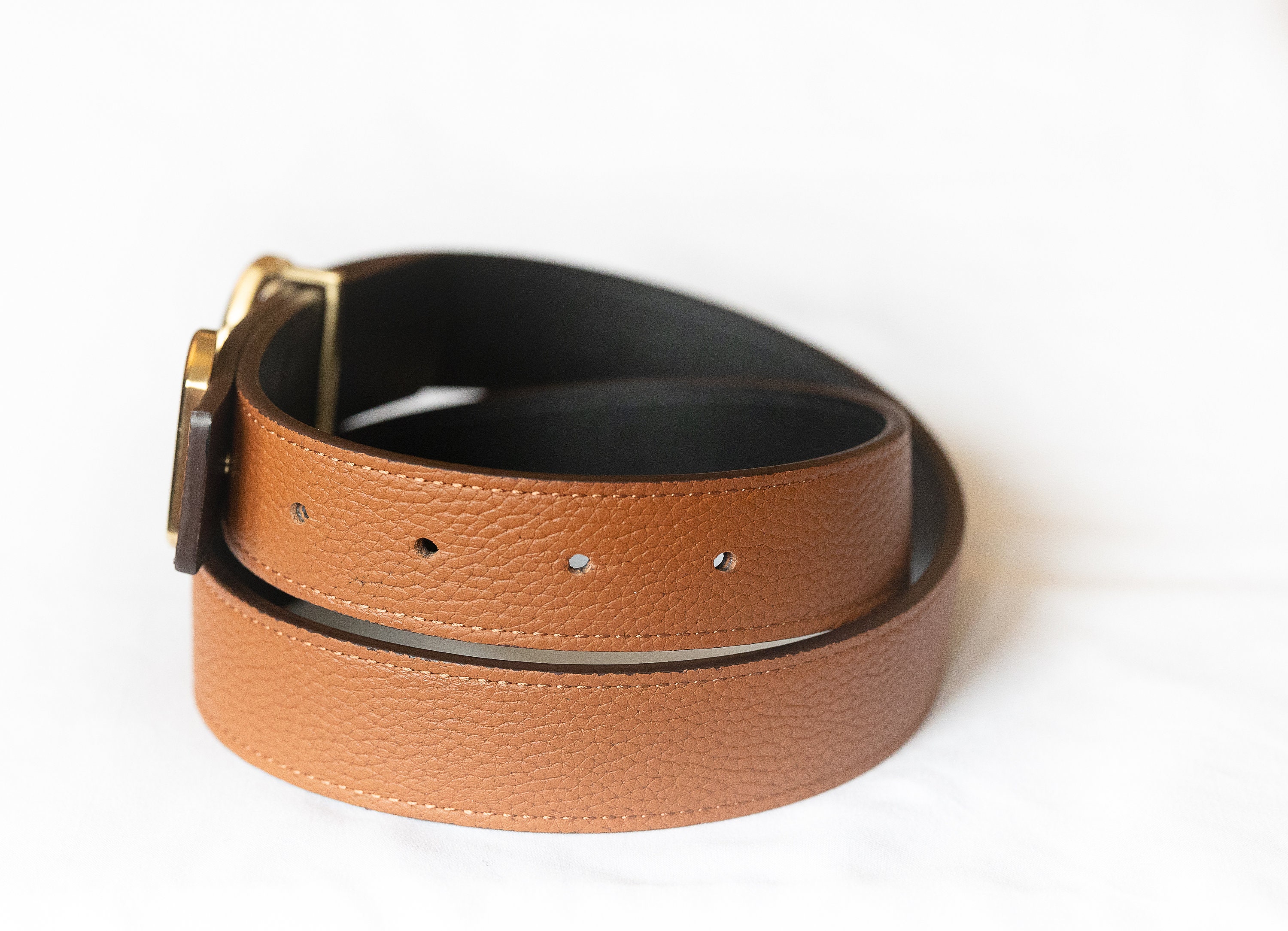 reversible horsebit belt