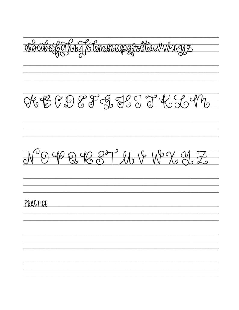 Lettering Sheets - Etsy