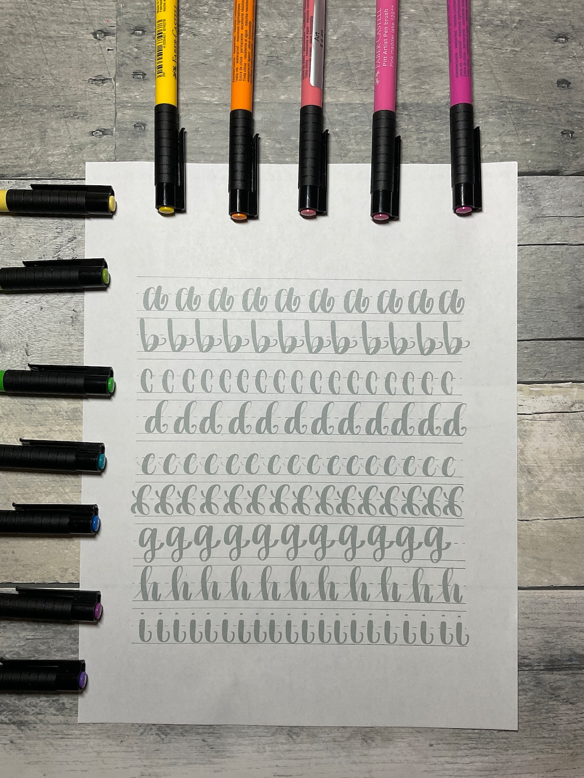 Handlettering Worksheets - Etsy