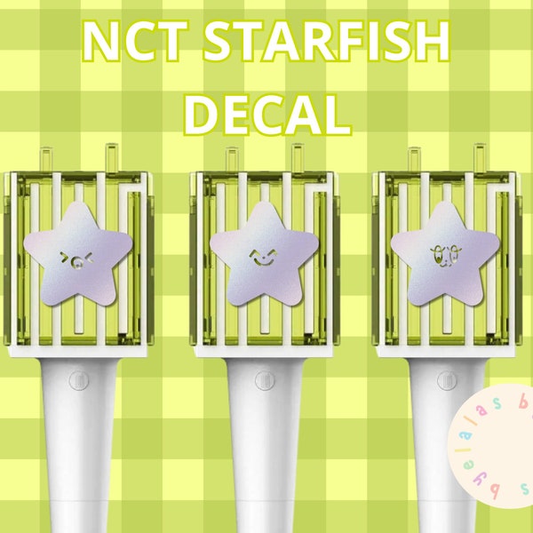 NCT 127 STARFISH DECAL Lightstick sticker vinyl - nct 127 Neobong