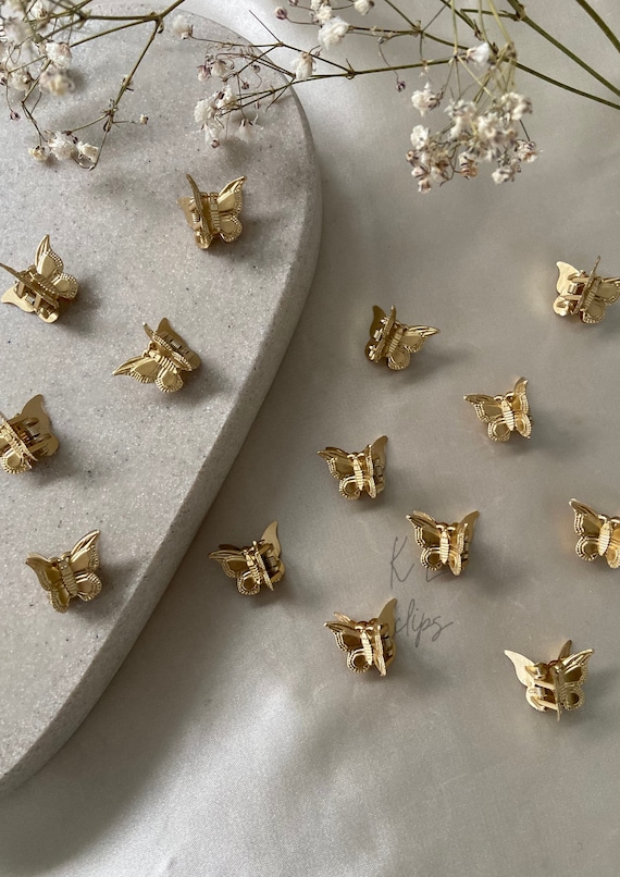 ✨Gold Butterfly Hair Clip 6pcs Set ✨ Amazon.com : Bartosi Butterfly Clips Hair Gold Hair  main image 4