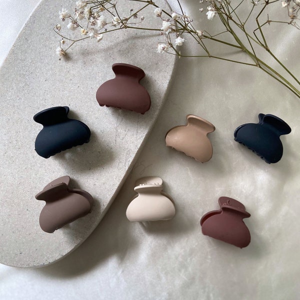 Mini Matte Claw Clips - 5 Designs | Minimalist Everyday Clips | Perfect for Everyday Wear - For Special Occasions, Birthday, Gifts, Kids