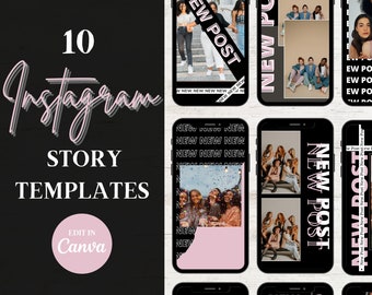 Instagram Story Templates, Canva Editable Designs (Digital Download)