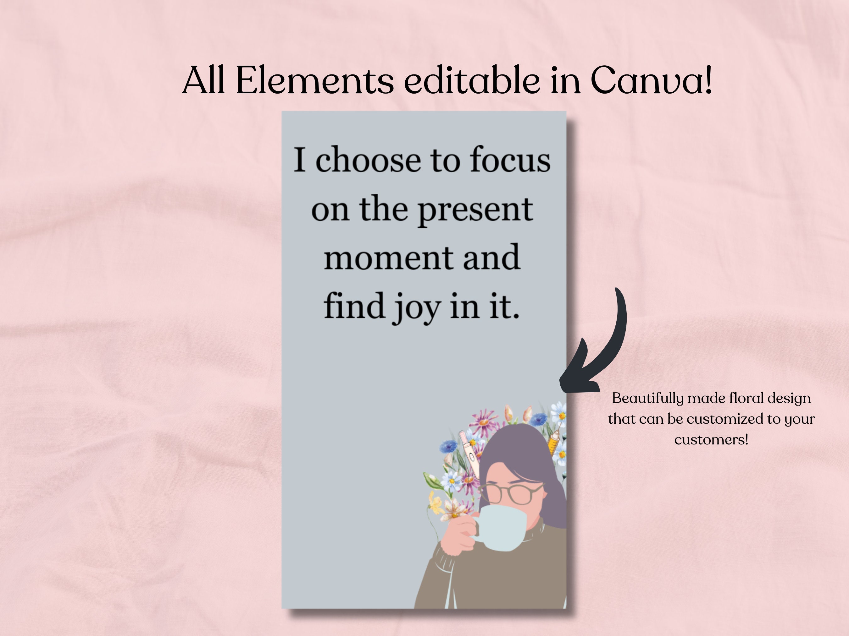Self Care Cards Canva Template for Infertility, Affirmation Deck ...