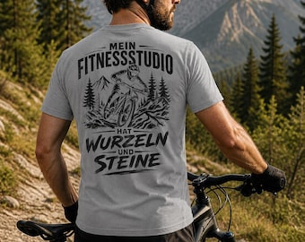 Męska koszulka kolarska MTB - prezent na rower górski - koszulka Downhill Enduro z napisem - koszulka rowerowa szlakowa