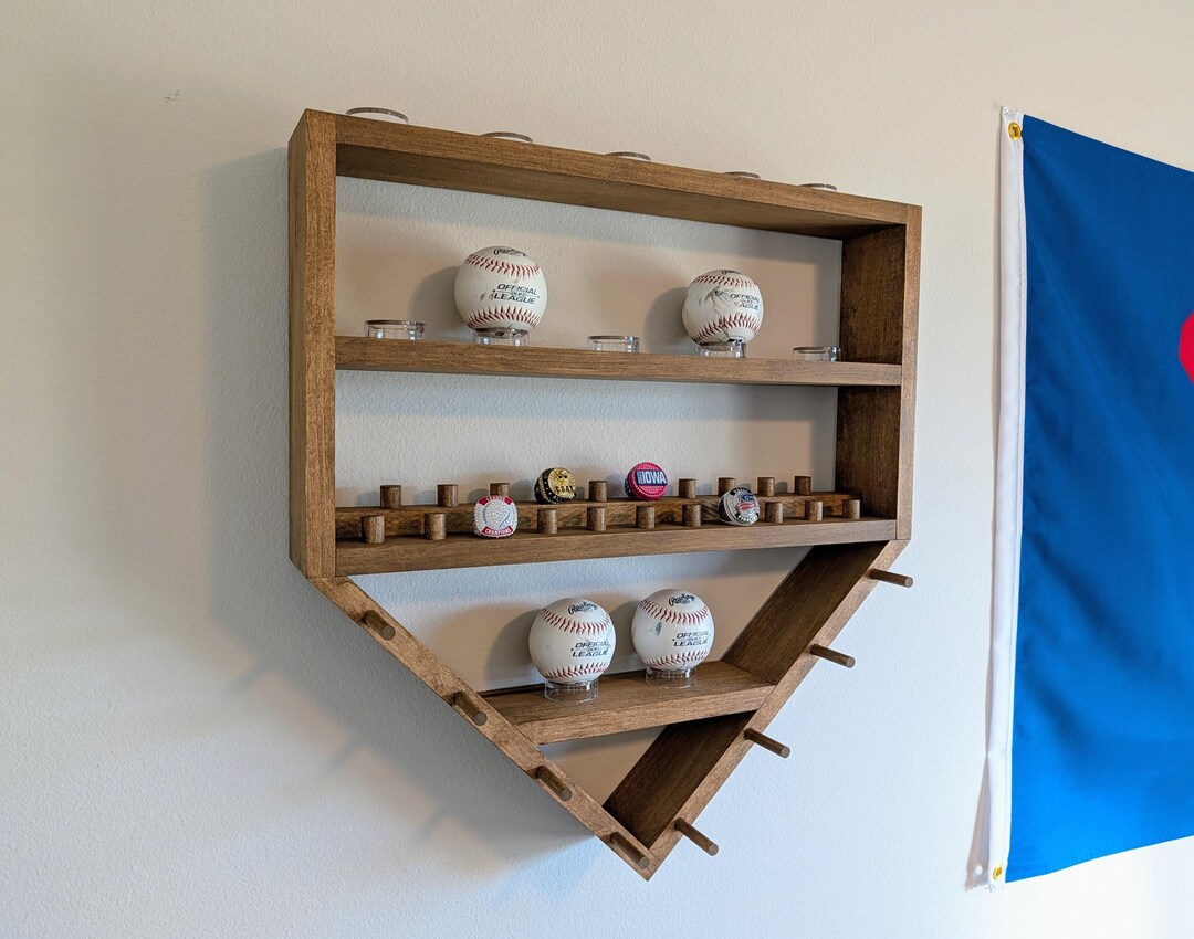 Custom Wood Home Plate Trophy Display I Baseball Softball Medal