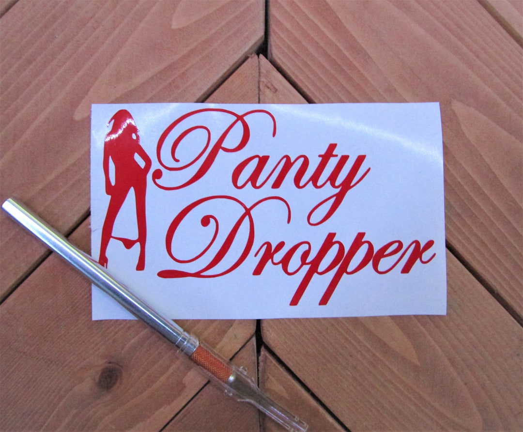 Panty Dropper Funny Vinyl Decal Bumper Stickercartruck Decal Etsy