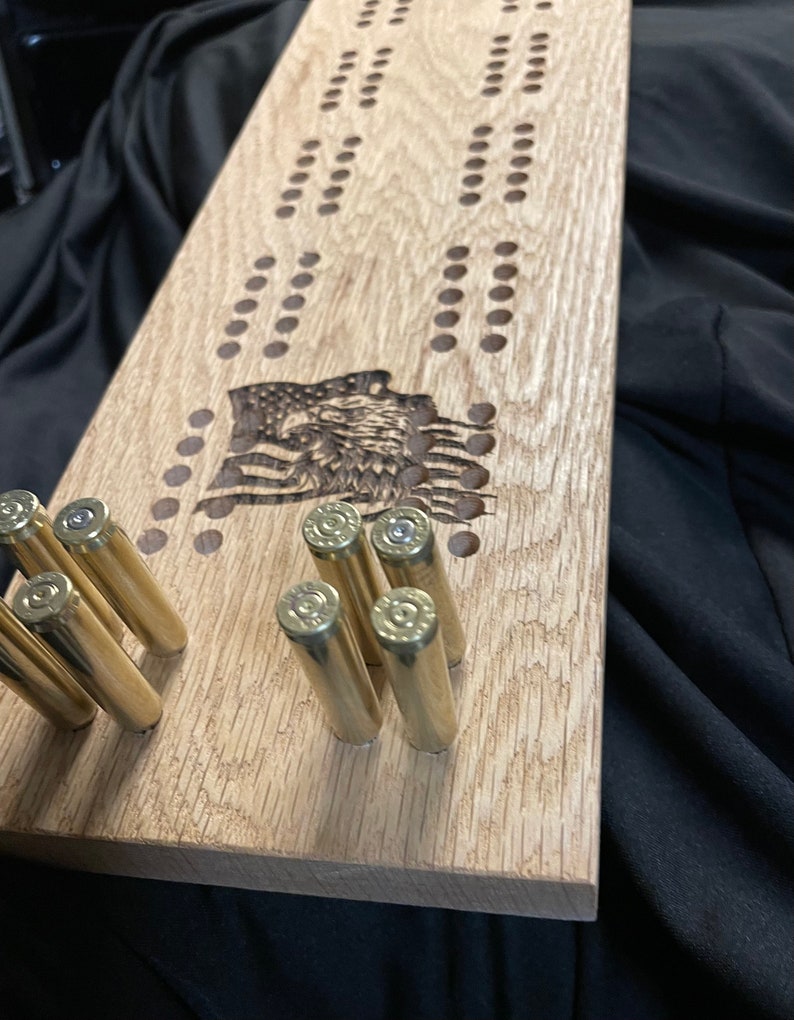 Bullet Casing Cribbage Board Etsy