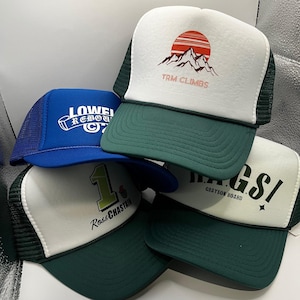 Personalized Trucker Hat • Custom Printed Hat With Logo or Text • Mesh ...