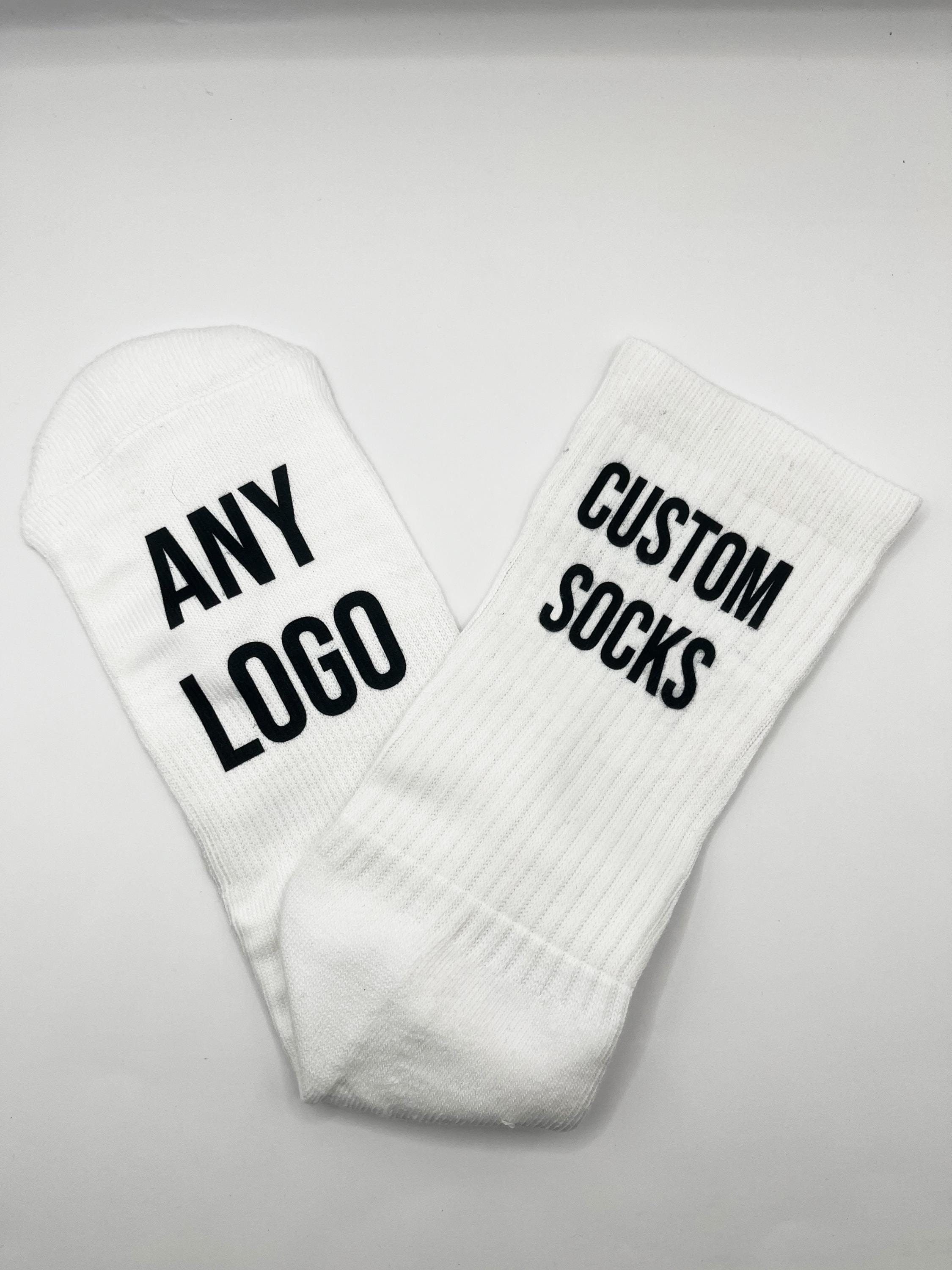 Custom Socks With Photo, Logo, or Text – Personalized Socks Gift for ...