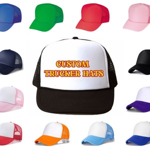 CUSTOM TRUCKER HATS/ Any logo / custom / baseball