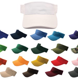Custom Printed Visor Hat – Personalized Logo Visor, Adjustable Sun Cap, Bulk Event Visors, Custom Gifts