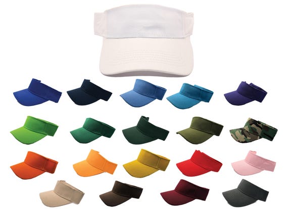 Custom Printed Visor Hat – Personalized Logo Visor, Adjustable Sun Cap, Bulk Event Visors, Custom Gifts