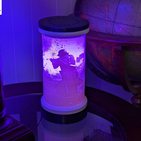 STL Files - 3D Printed Lithophane Lamp
