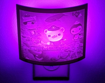 Octonauts Night Light - Color Changing LED - 3D Printed Lithophane