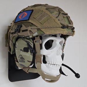 Skull + Helmet Display Package - Unlit White Version