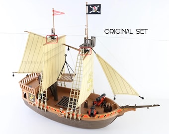 Playmobil Piratenschiff Mast Segel Halterung (3D-gedruckter Ersatz