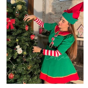 Womens Santa Costume Etsy UK