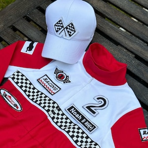 Speedy First Birthday - Racing Car Theme - Personalized Race Suit
