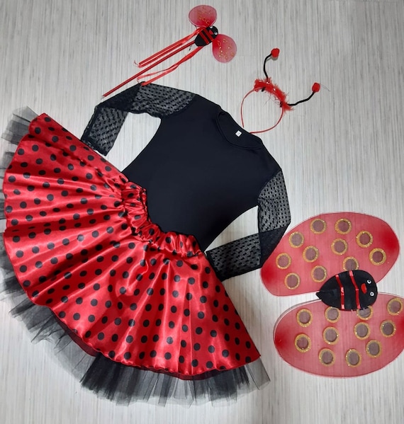 Girls Official MIRACULOUS LADYBUG Fancy Dress Costume Superhero Child  Ladybird