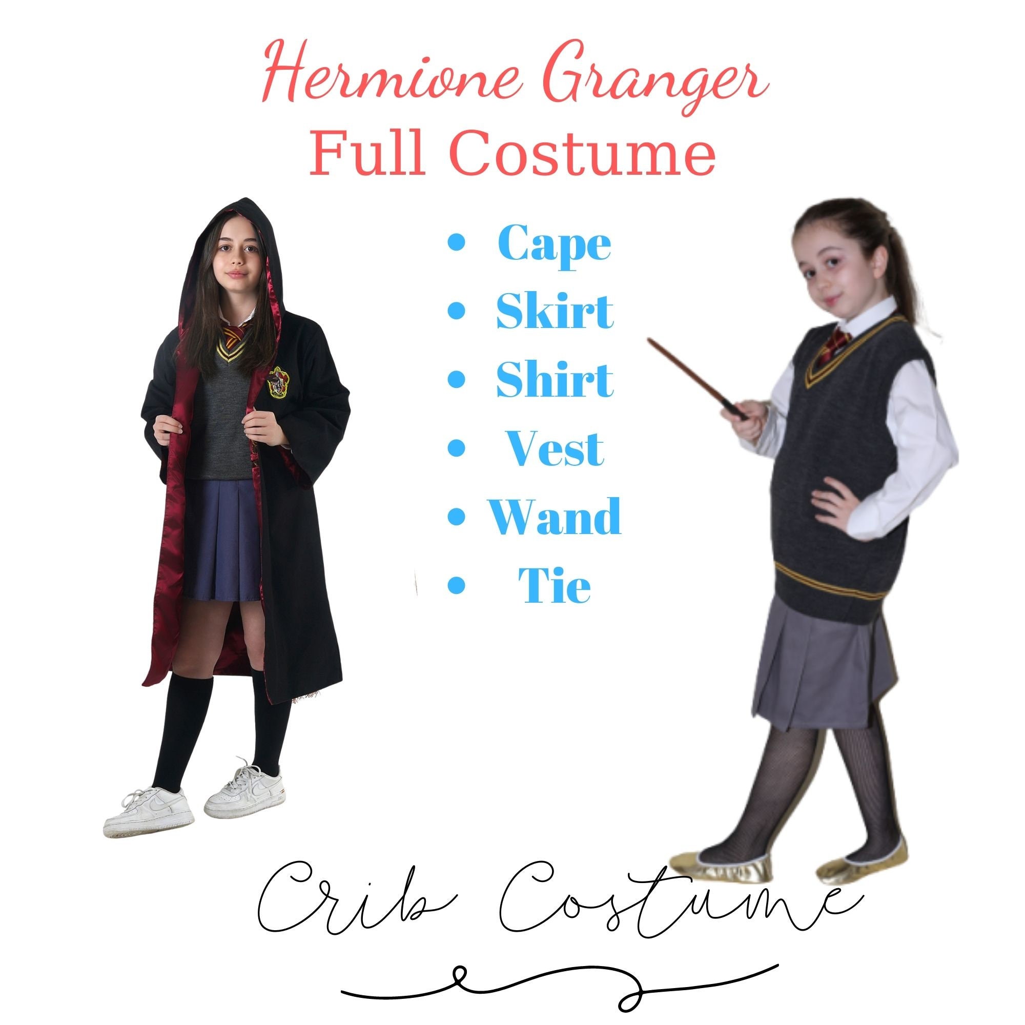 Disfraz de Hermione niñas escolar de - Etsy México
