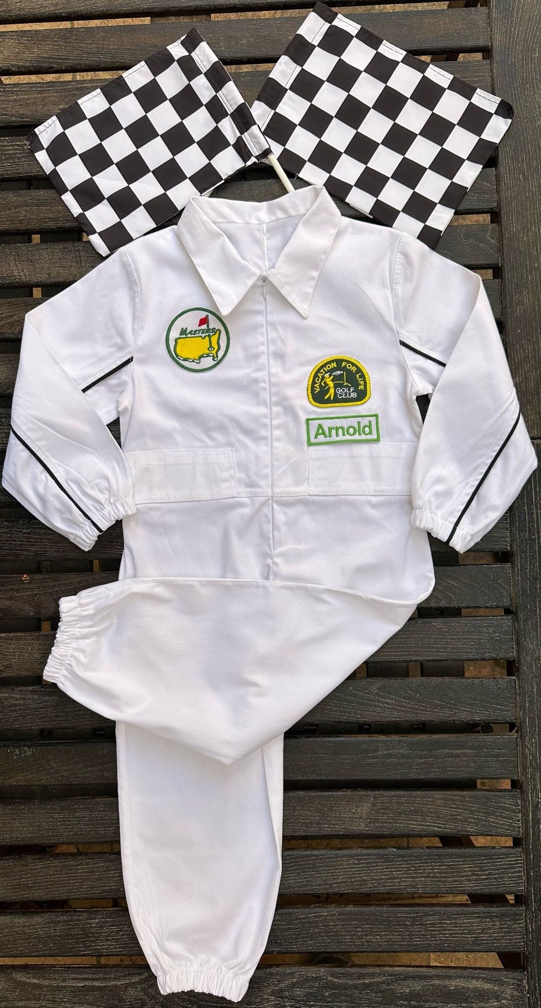 Personalized Golf Caddy Outfit for Toddlers - Long-Short Style - Adorable Baby Golf 1st Birthday Suit