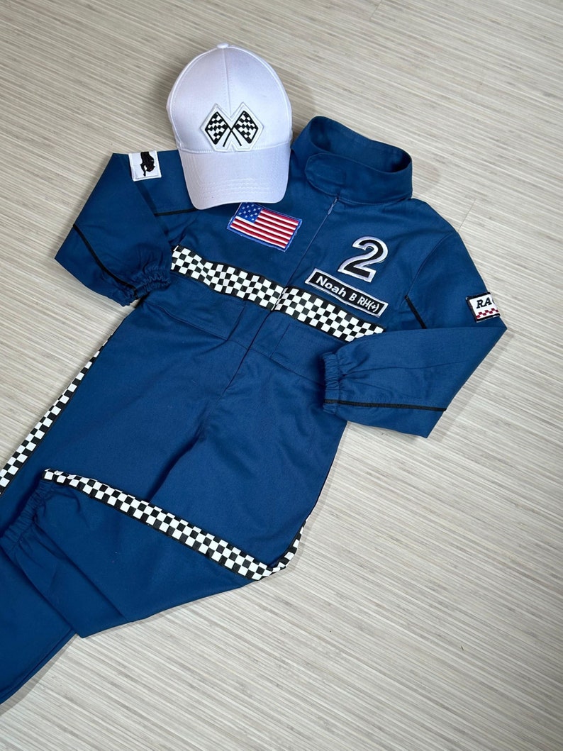 Two fats birthday outfit, Race jumpsuit