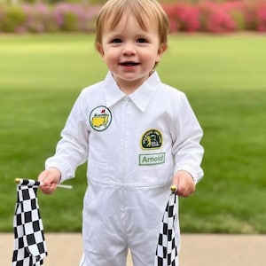 Personalized Golf Caddy Outfit for Toddlers - Long-Short Style - Adorable Baby Golf 1st Birthday Suit