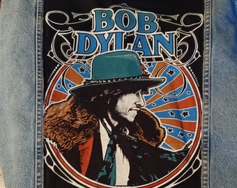 Bob Dylan Upcycled Levi Denim Jacket
